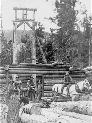 Jack Brandenburg on Horse at Caribel Mine